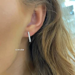 Sophia Diamond Huggie Earrings