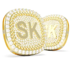 Square Pave Diamond Cuff Links