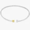 Talia Fancy Yellow Radiant Necklace Cuff 20.37 ctw