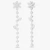 Tallulah Floating Flower Bezeled Diamond Stud Earrings 4.30 ctw