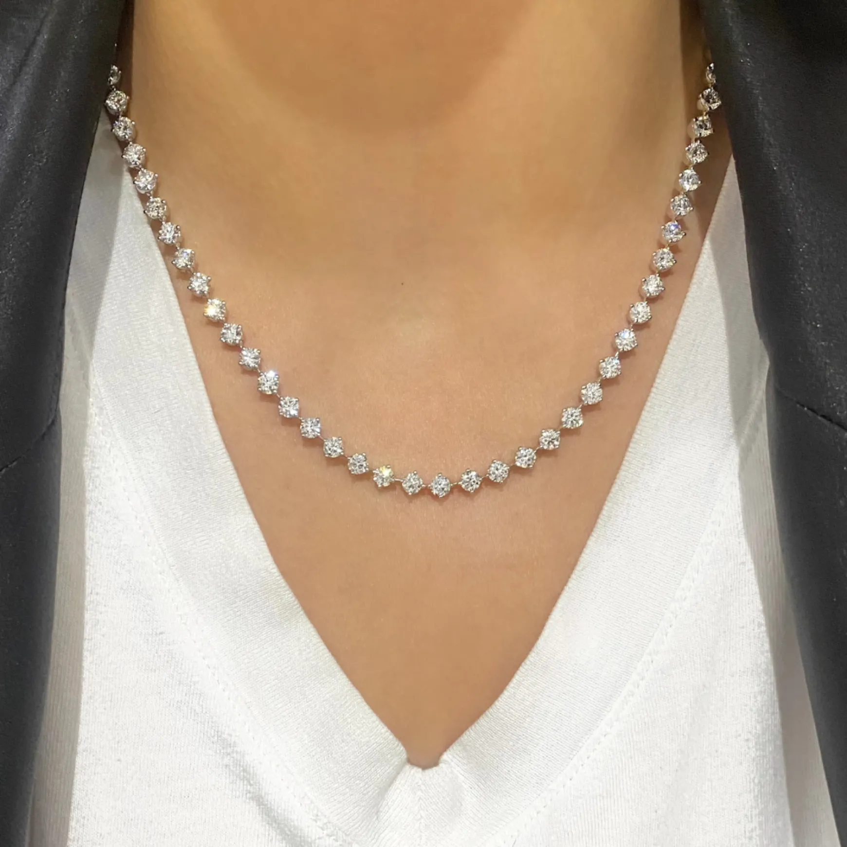 The Charlie Cloud® Diamond Tennis Necklace