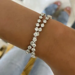 The Charlie Cloud® Multi-Way Floating Diamond Tennis Bracelet & Choker Necklace 12.24 ctw