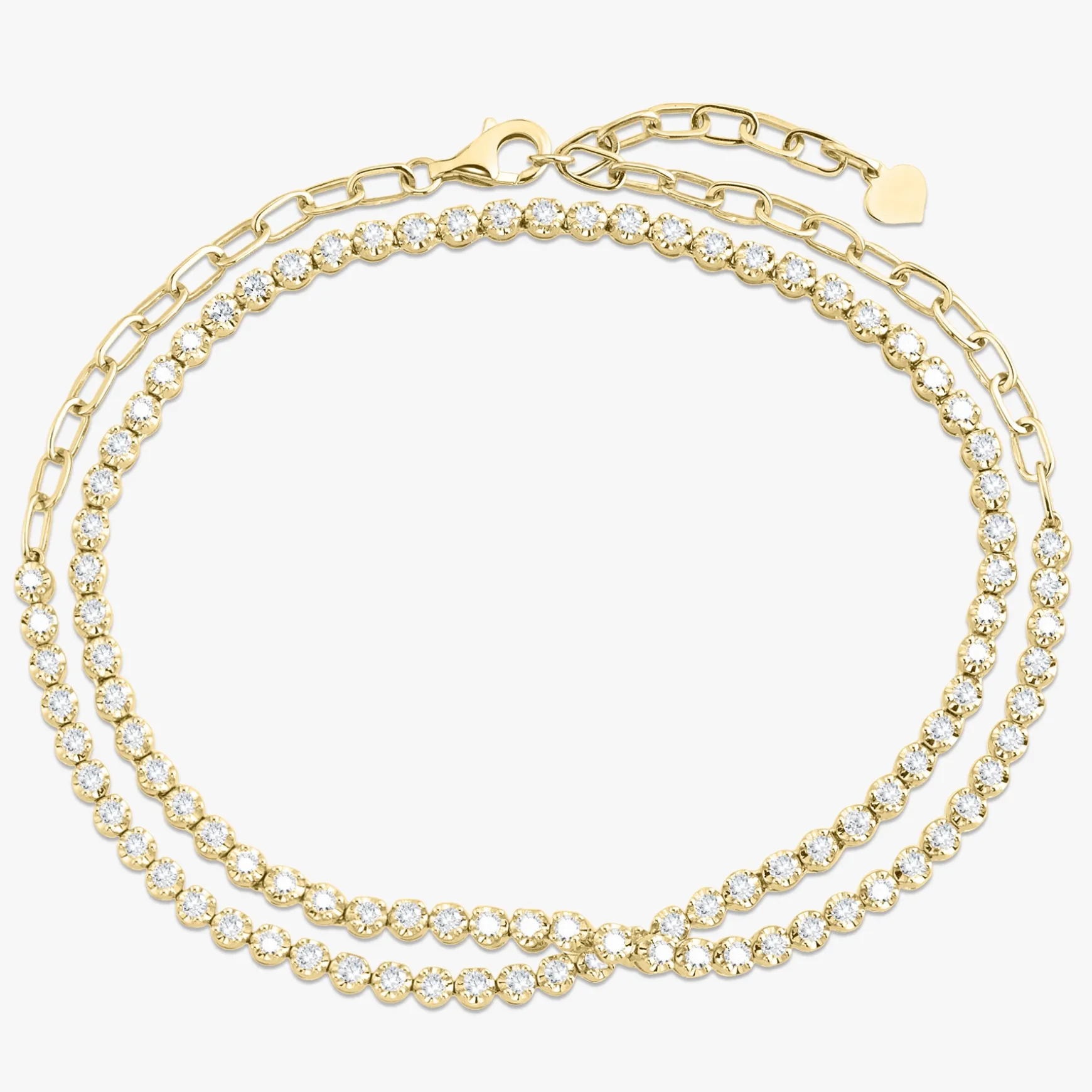 The Scottie Multi-Way Diamond Tennis Bracelet & Tennis Choker Necklace 2 ctw