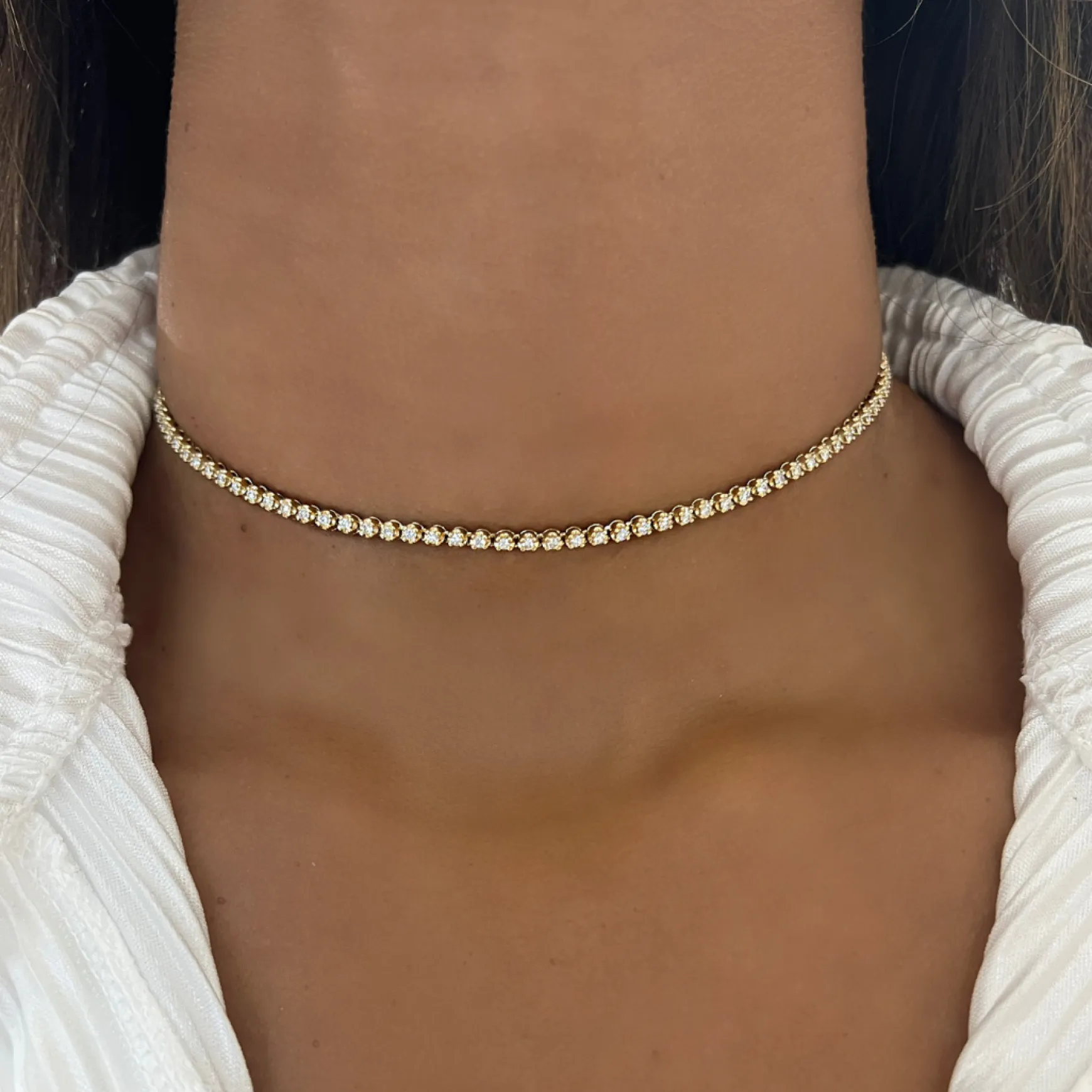 The Scottie Multi-Way Diamond Tennis Bracelet & Tennis Choker Necklace 2 ctw