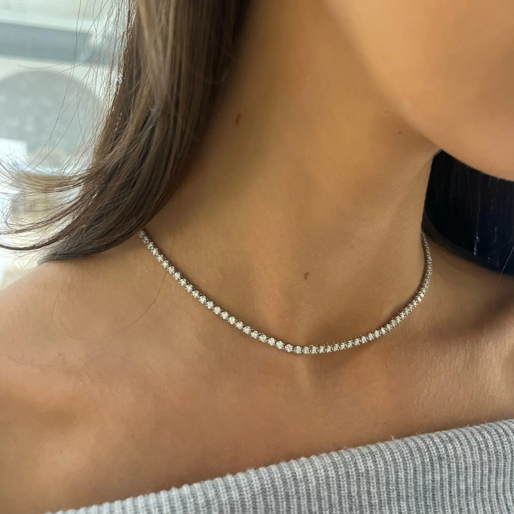 The Scottie Multi-Way Diamond Tennis Bracelet & Tennis Choker Necklace 2 ctw