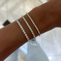 The Southern Diamond Tennis & Paperclip Link Bracelets