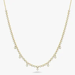 Tinx Dangle Diamond Adjustable Choker/Collar Necklace 2.66 ctw