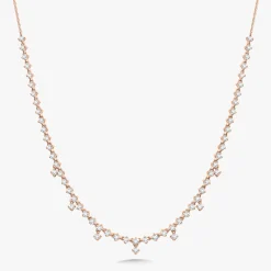 Tinx Dangle Diamond Adjustable Choker/Collar Necklace 2.66 ctw