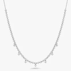 Tinx Dangle Diamond Adjustable Choker/Collar Necklace 2.66 ctw