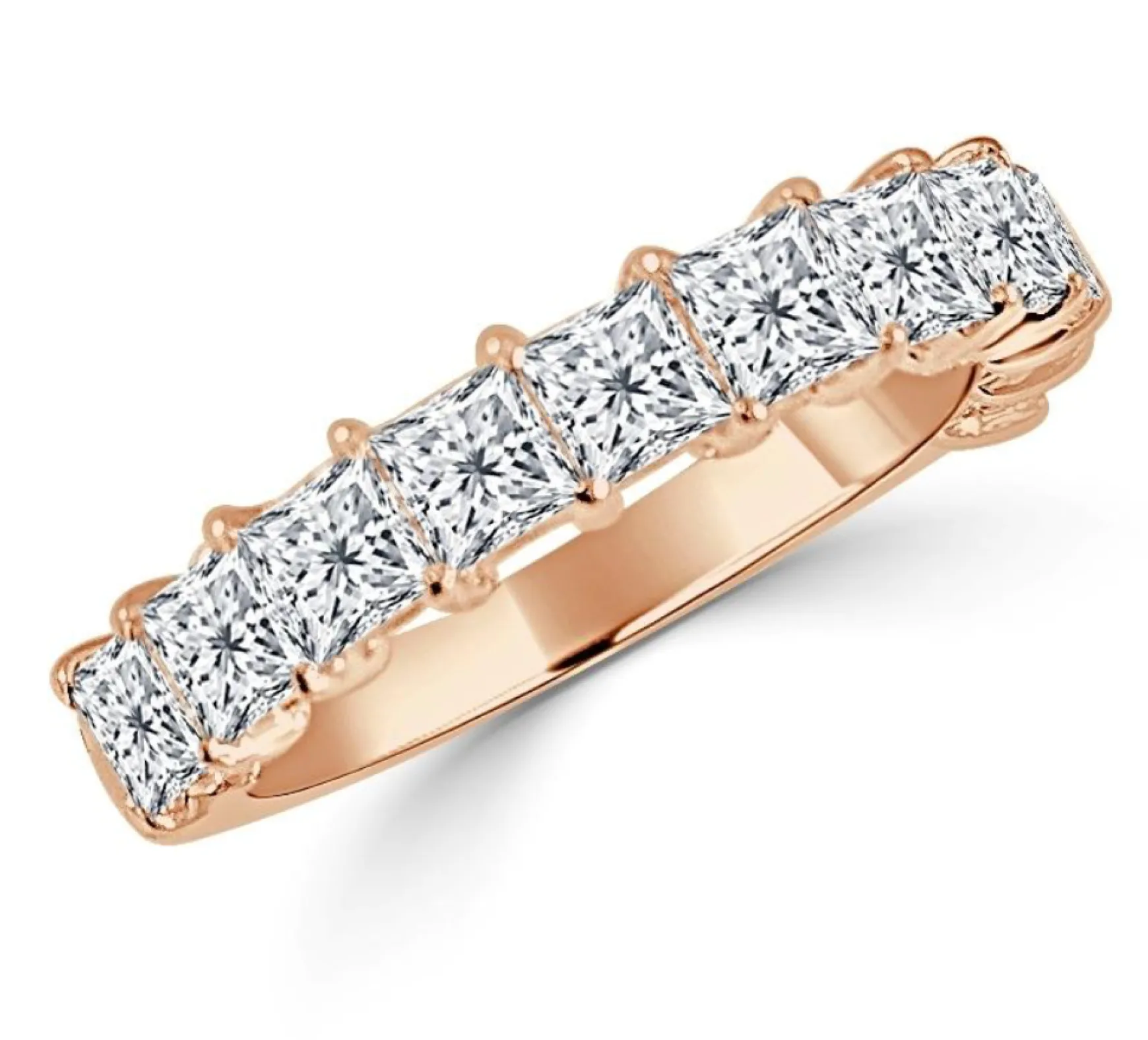 Valentina Princess Cut Diamond Band 2 ctw