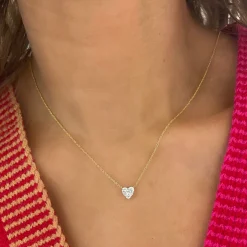Vita Diamond Heart Necklace