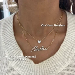 Vita Diamond Heart Necklace