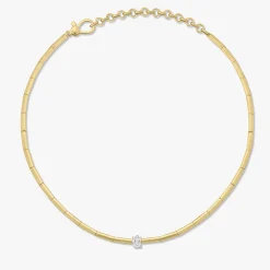 Wolfe Oval Diamond Adjustable Necklace
