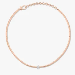 Wolfe Oval Diamond Adjustable Necklace