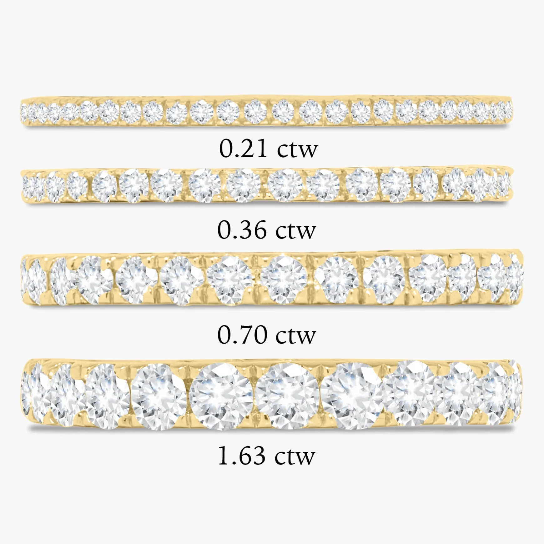 Zara Diamond Eternity Stacking Bands