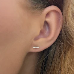 Zoey Single Row Diamond Stud Earrings