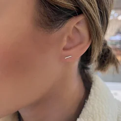 Zoey Single Row Diamond Stud Earrings