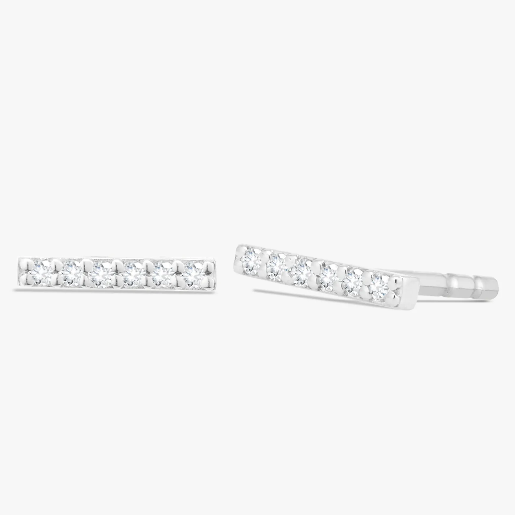 Zoey Single Row Diamond Stud Earrings